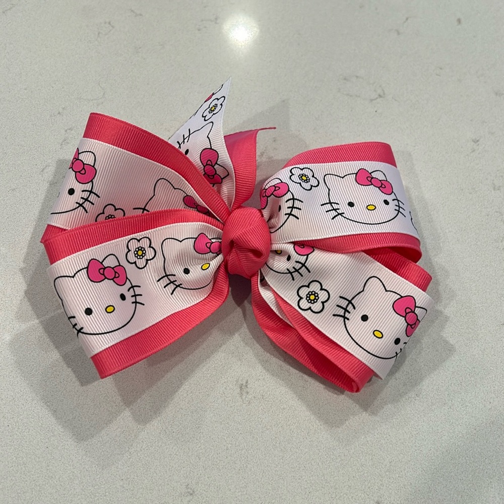 Hello Kitty Hair Clip Bow Accessory 50th Anniversary